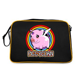 Porc sau cochon porcelet porcelet porcelet Ebene - Sac Retro - noir/or - Dos