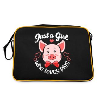 Porc sau cochon porcelet porcelet porcelet Ebene - Sac Retro - noir/or - Dos
