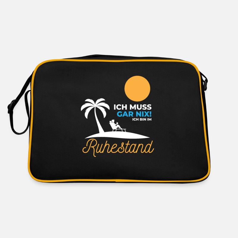 Rente 2019 Ruhestand 63 60 Kollegen Abschied Retro Tasche