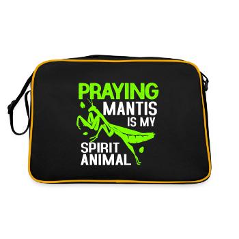 Mante religieuse Entomologie Insekt Zoologie Proverbe - Sac Retro - noir/or - Dos