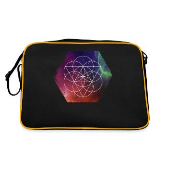 Sacred Geometry - Seed Of Life - Retro Bag - black/gold - Back
