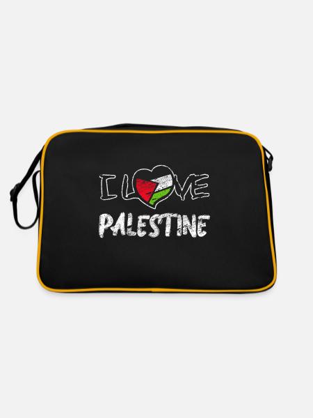 Palestine - Retro Bag - black/gold - Back