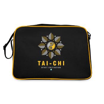 Tai Chi Taijiquan Martial Arts Gift - Retro Bag - black/gold - Back