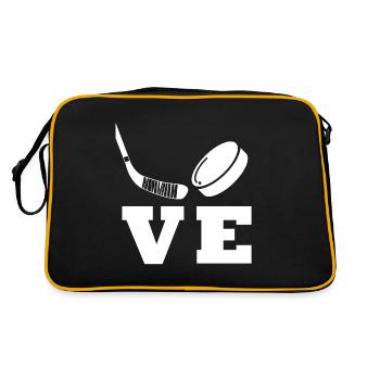 Hockey sur glace Love Hockey sur glace - Sac Retro - noir/or - Dos
