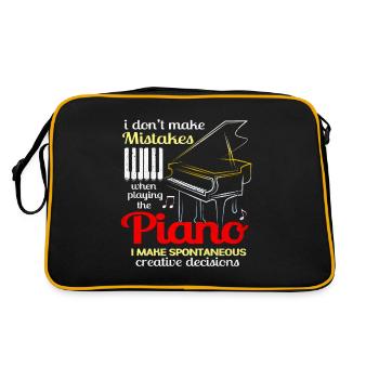 Piano - Retro Bag - black/gold - Back