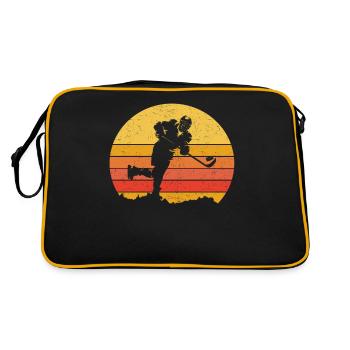Hockey sur glace Vintage - Sac Retro - noir/or - Dos
