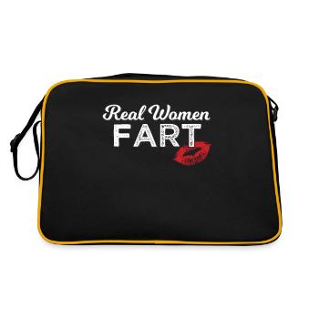 Real Women Fart - Retro Bag - black/gold - Back