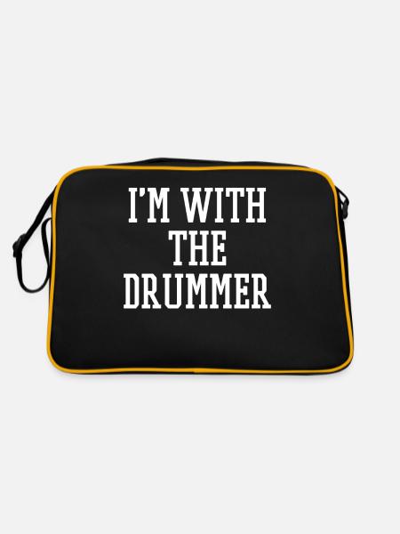 drummer - Retro Bag - black/gold - Back