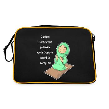 Koran Surah verse Allah Allah Islam Muslim Gift - Retro Bag - black/gold - Back