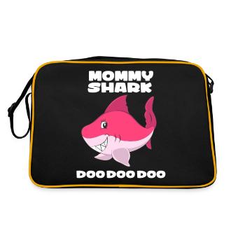 Mama Hai - Retro Tasche - Schwarz/Gold - Hinten