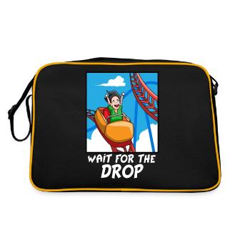 Roller coaster rides theme park gift - Retro Bag - black/gold - Back