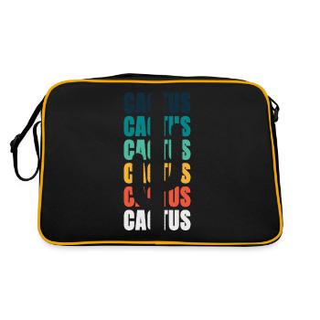 Cactus Cactus Cactus - Retro Bag - black/gold - Back