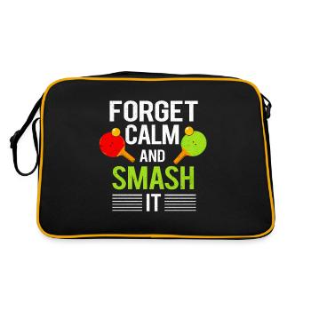 Table tennis - Retro Bag - black/gold - Back