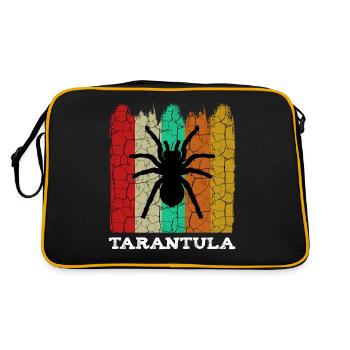 Vogelspinne - Retro Tasche - Schwarz/Gold - Hinten