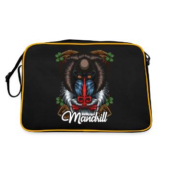 mandrill - Retro Bag - black/gold - Back
