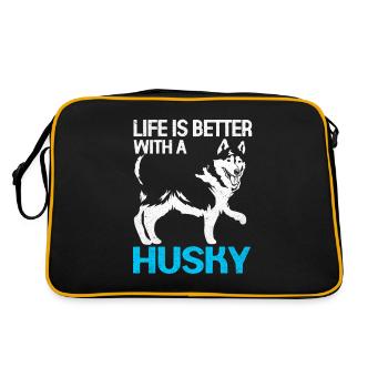 Husky - Retro Bag - black/gold - Back