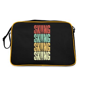 Ski skiing - Retro Bag - black/gold - Back