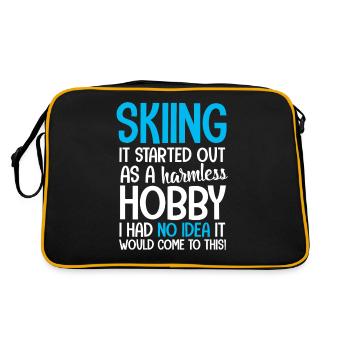 Ski skiing - Retro Bag - black/gold - Back