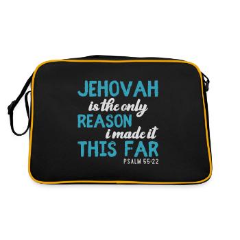 Témoin de Jéhovah Citation JHWH Un chrétien dit un cadeau - Sac Retro - noir/or - Dos