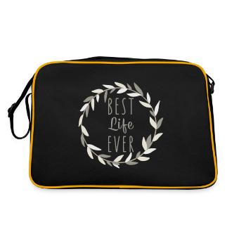 Témoin de Jéhovah Citation JHWH Un chrétien dit un cadeau - Sac Retro - noir/or - Dos