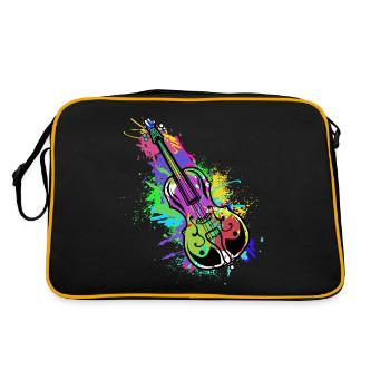 Violoncelle Contrebasse Classique Musique Professeur symphonie - Sac Retro - noir/or - Dos