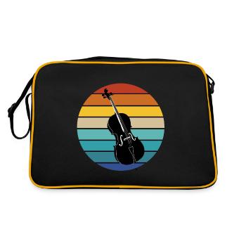 Violoncelle Contrebasse Classique Musique Professeur symphonie - Sac Retro - noir/or - Dos