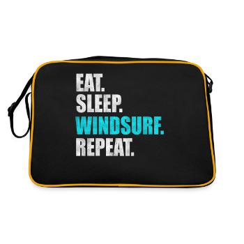 Windsurfer Windsurfing Windsurfing Gift - Retro Bag - black/gold - Back