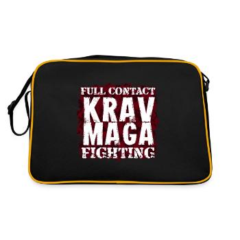 Krav Maga Melee contact fight gift - Retro Bag - black/gold - Back