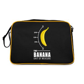 Banana Unit Yellow Nerd Funny Gift - Retro Bag - black/gold - Back