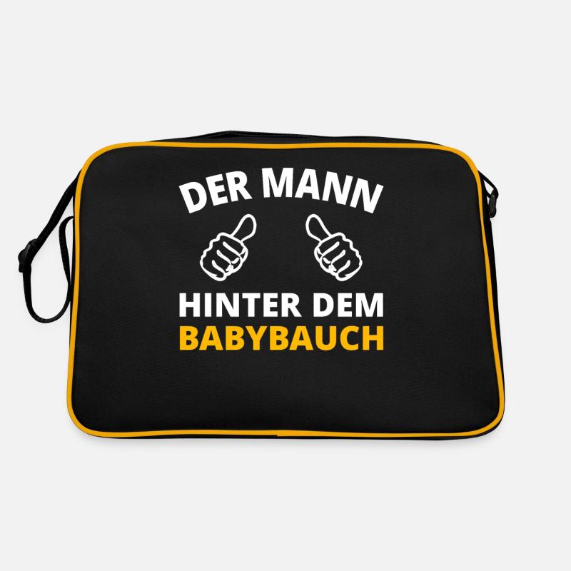 Vaterschaft Werdender Vater Papa Väter Geschenke Retro Tasche