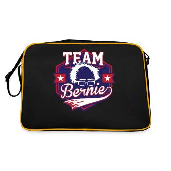 Team Bernie Sanders 2020 for President graphic - Retro Bag - black/gold - Back