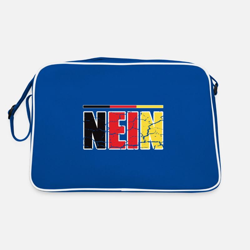 No Germany Flag German Funny language Retro Bag