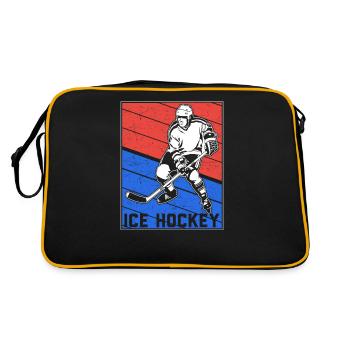 Hockey sur glace rondelle de hockey sur glace - Sac Retro - noir/or - Dos