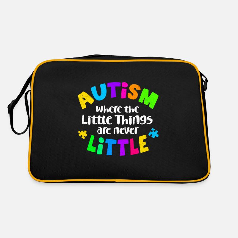 Autism - Retro Bag - black/gold