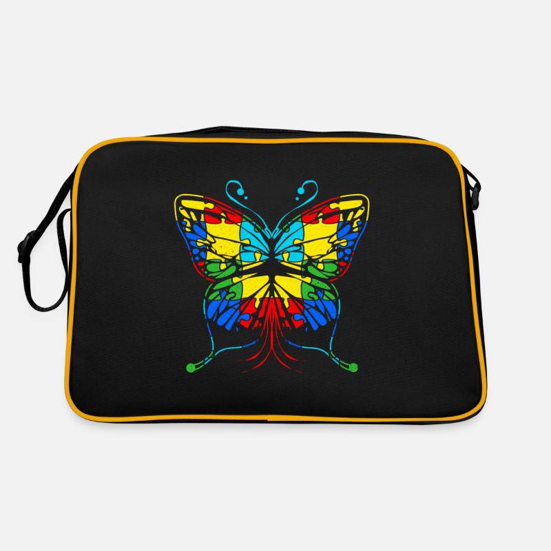 Autismus - Retro Tasche - Schwarz/Gold