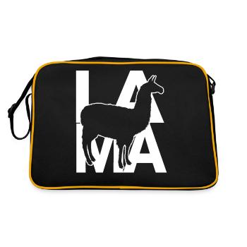 LAMA - Sac Retro - noir/or - Dos