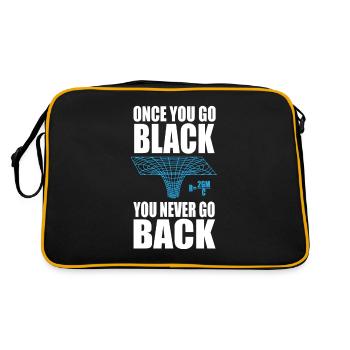 Cadeaux Black Hole Math Physics Sarcasm - Sac Retro - noir/or - Dos