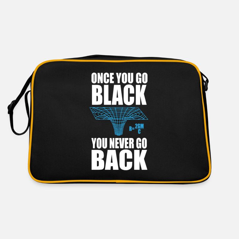 Schwarzes Loch Mathe Physik Sarkasmus Geschenke Retro Tasche