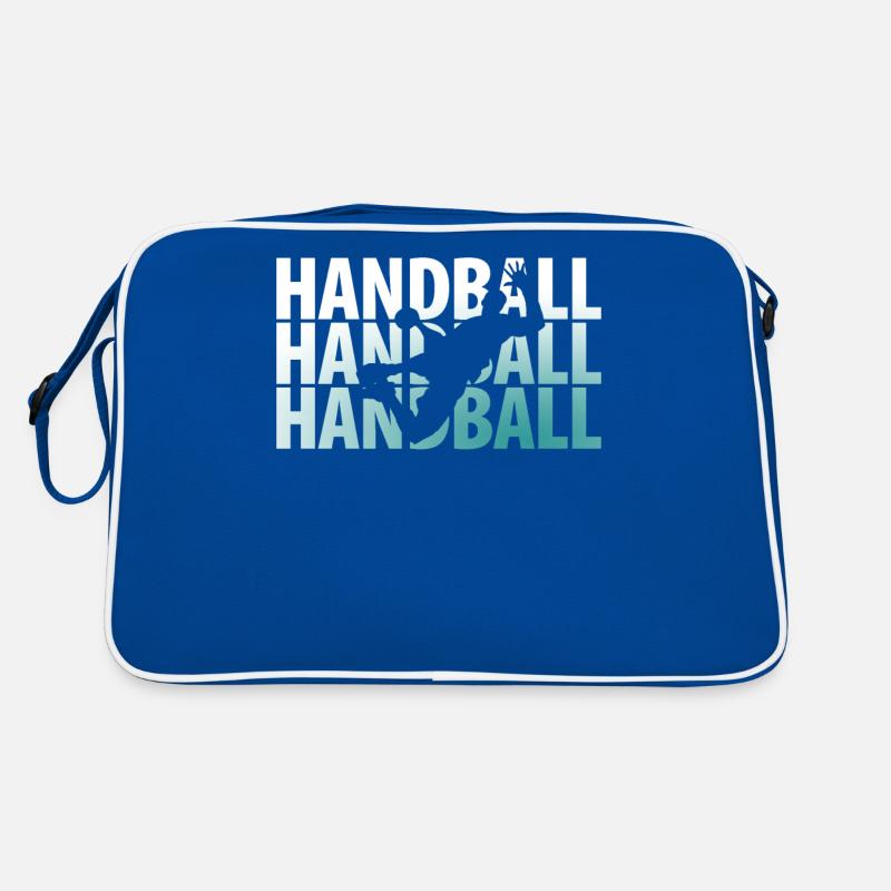 Handball Sprungwurf Retro Tasche