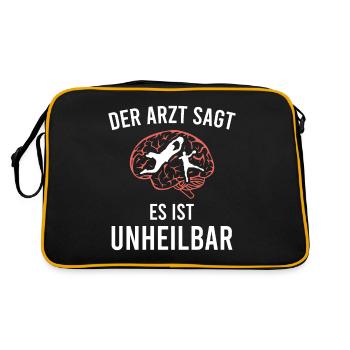 Handball joueur de handball sport drôle - Sac Retro - noir/or - Dos