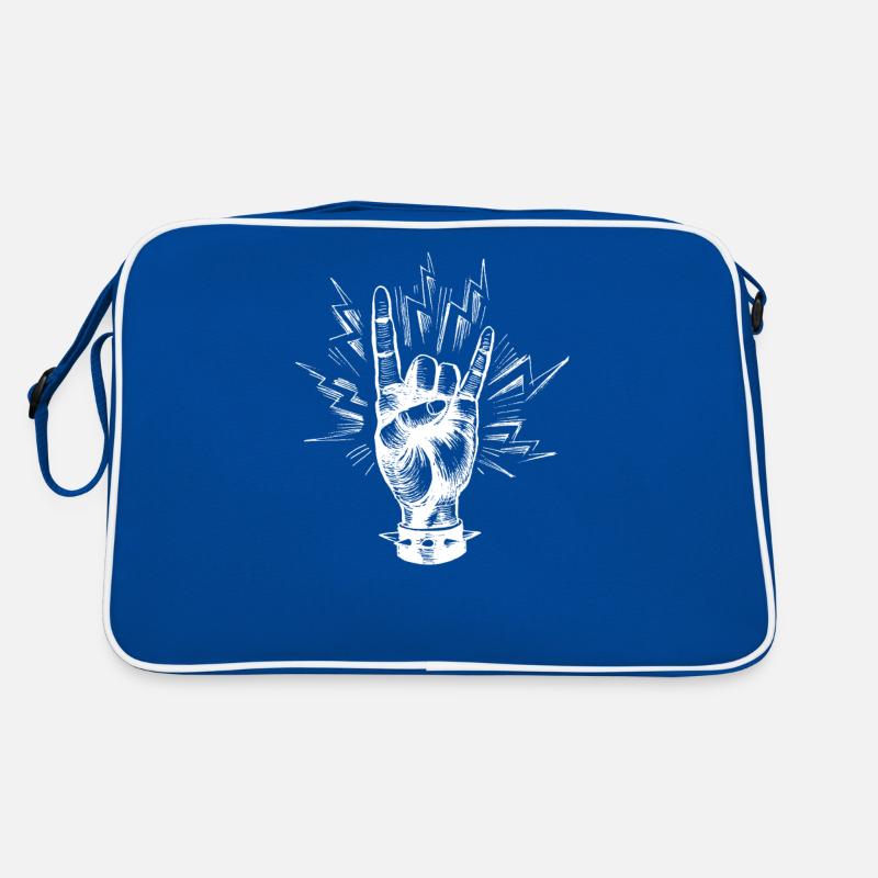 DEVIL ROCK GESTURE I Tshirt Mano cornuta Sac Retro