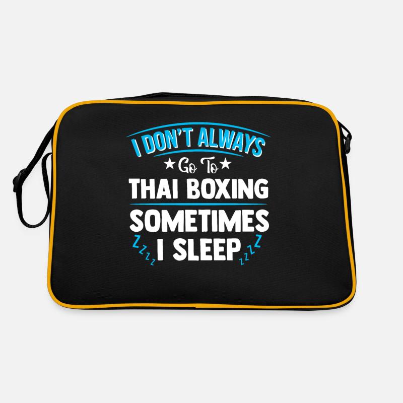 Boxe thai - Sac Retro - noir/or