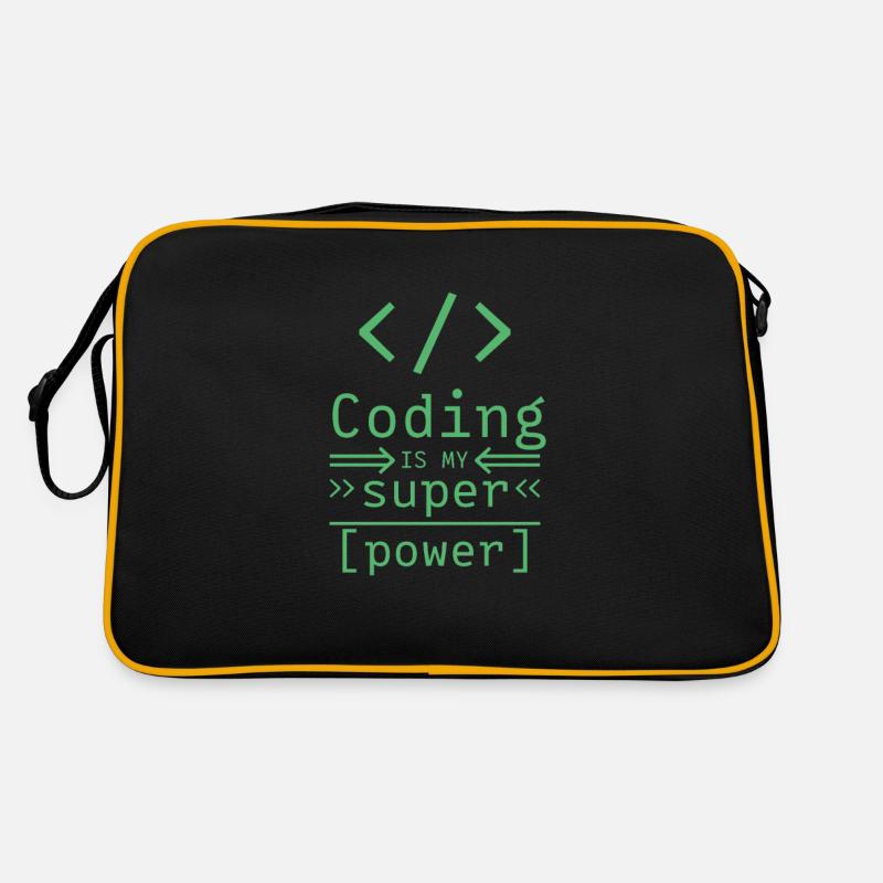 Programmer software Coder codeur Sac Retro
