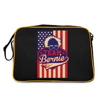 Team Bernie Sanders 2020, Bernie for President - Retro Bag - black/gold - Back