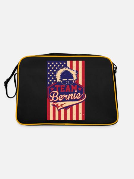 Team Bernie Sanders 2020, Bernie for President - Retro Bag - black/gold - Back