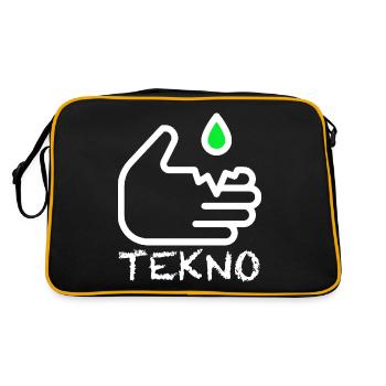 Tekno Acid Sound System Tribal 23 Partie Libre Tekno - Sac Retro - noir/or - Dos
