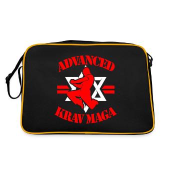 Krav Maga combat d’autodéfense Israël cadeau - Sac Retro - noir/or - Dos