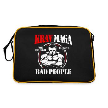 Krav Maga - Sac Retro - noir/or - Dos