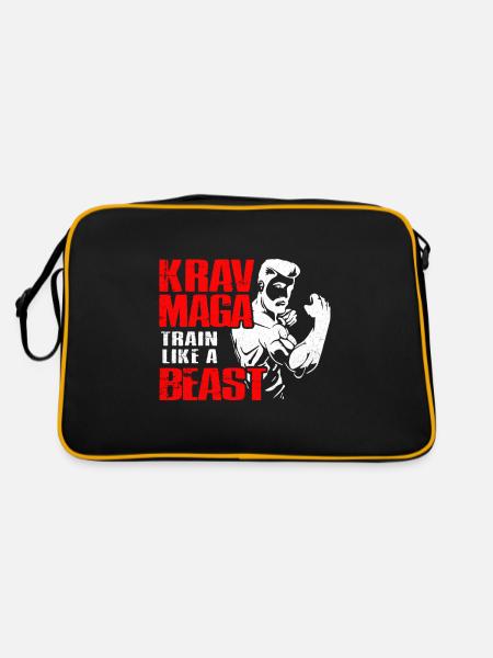 Krav Maga - Sac Retro - noir/or - Dos