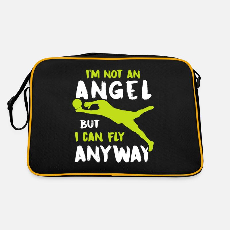 Torwart - Retro Tasche - Schwarz/Gold